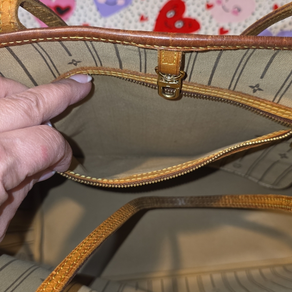 Louis Vuitton Dark Brown Monogram Tote NEVERFUL MM - Picture 7 of 9
